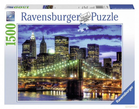 RAVENSBURGER 1500 el. Nowy Jork Nocą [PUZZLE]