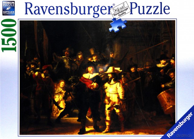 RAVENSBURGER 1500 el. Rembrand: Straż Nocna [PUZZLE]