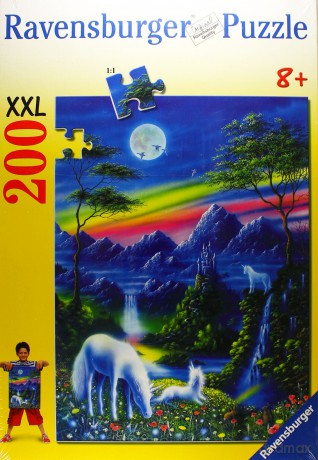 RAVENSBURGER 200 El. Xxl Jednorożce Nocą [PUZZLE]