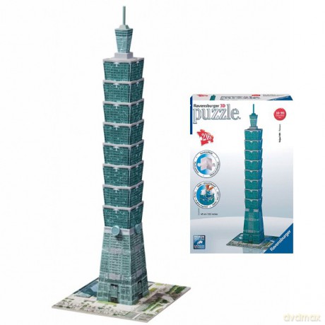 RAVENSBURGER 216 El. 3d Wieżowiec Taipei [PUZZLE]
