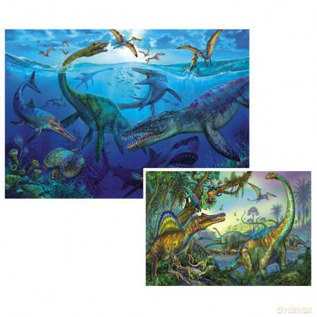 RAVENSBURGER 2x20 El. Dinozaury [PUZZLE]