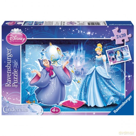 RAVENSBURGER 2x20 El. Kopciuszek [PUZZLE]