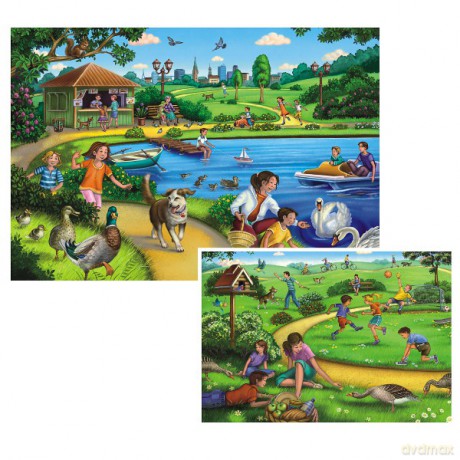 RAVENSBURGER 2x20 El. Zabawy W Parku [PUZZLE]