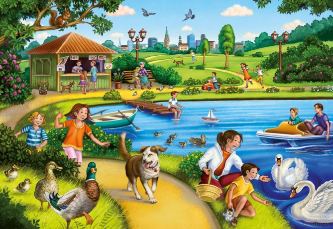 RAVENSBURGER 2x20 El. Zabawy W Parku [PUZZLE]