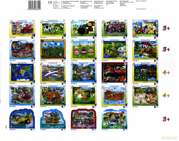 RAVENSBURGER 30 el. Mapa Świata Ze Zwierzętami [PUZZLE]
