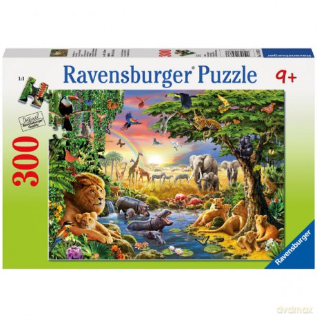 RAVENSBURGER 300 el. Wieczór Przy Wodopoju [PUZZLE]