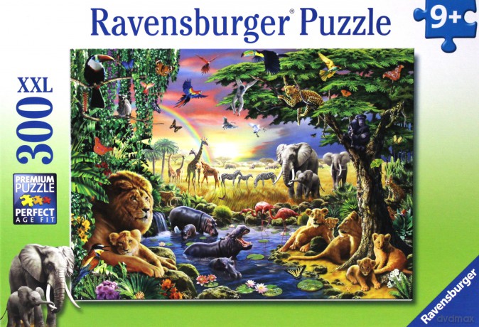 RAVENSBURGER 300 el. Wieczór Przy Wodopoju [PUZZLE]