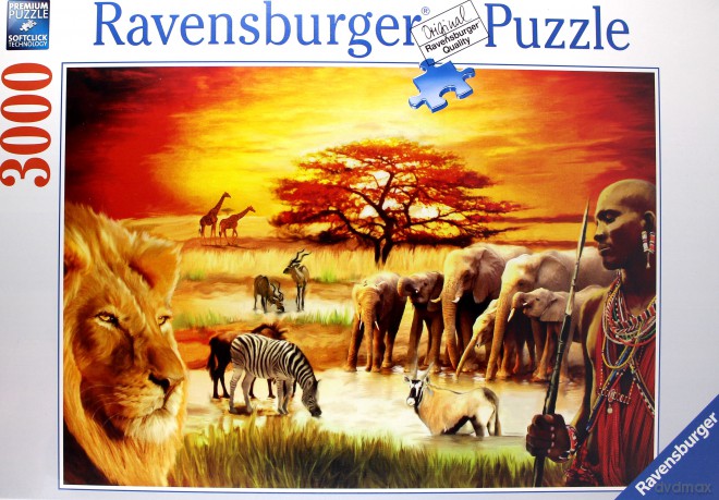 RAVENSBURGER 3000 el. Masajowie, Sawanna [PUZZLE]