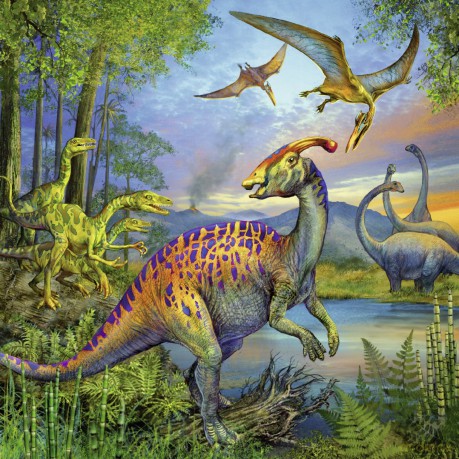 RAVENSBURGER 3x49 el. Dinozaury [PUZZLE]
