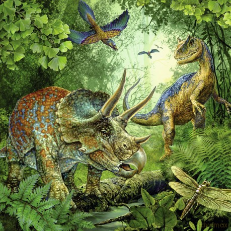 RAVENSBURGER 3x49 el. Dinozaury [PUZZLE]
