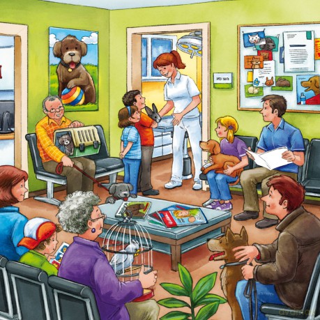 RAVENSBURGER 3x49 El. Gabinet Weterynarii [PUZZLE]