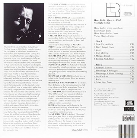 Hans Koller Quartet: Multiple Koller [Winyl]
