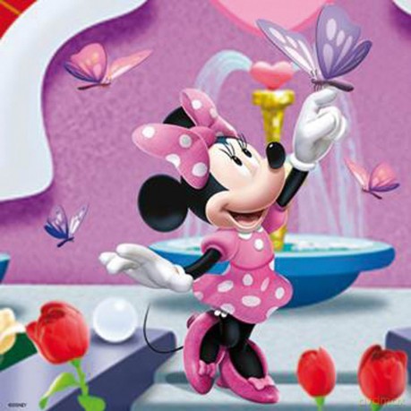 RAVENSBURGER 3x49 el. Minnie W Parku [PUZZLE]