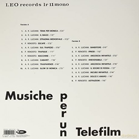 Luciani A.R E Renosto Paolo: Musiche Per Telefilm (Orange) [Winyl]