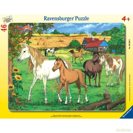 RAVENSBURGER 46 el. Konie Na Padoku [PUZZLE]