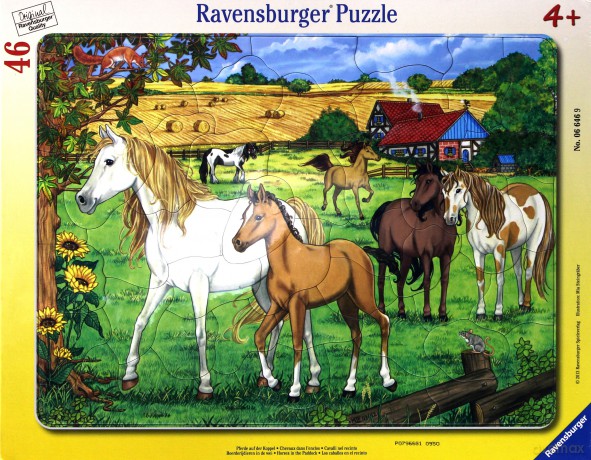 RAVENSBURGER 46 el. Konie Na Padoku [PUZZLE]