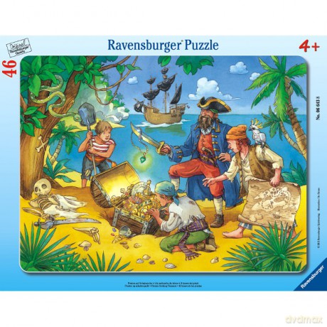 RAVENSBURGER 46 El. Piraci Szukają Skarbu [PUZZLE]