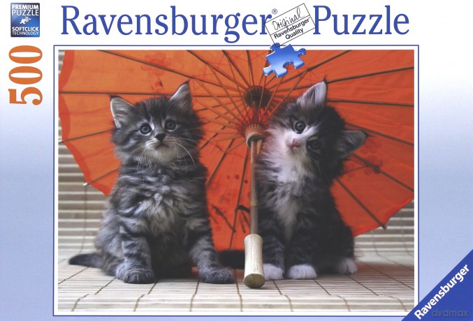 RAVENSBURGER 500 el. Kotki Pod Parasolem [PUZZLE]