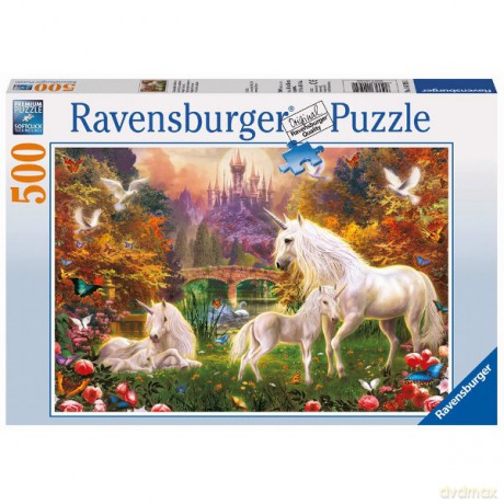 RAVENSBURGER 500 el. Magiczne Jednorożce [PUZZLE]