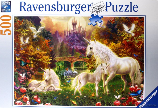 RAVENSBURGER 500 el. Magiczne Jednorożce [PUZZLE]