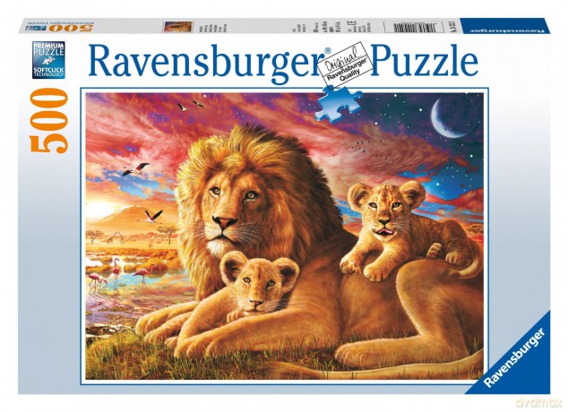 RAVENSBURGER 500 el. Rodzina Lwów [PUZZLE]