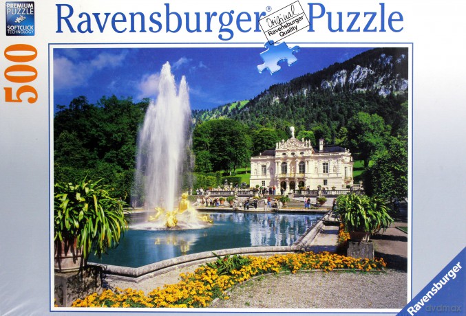 RAVENSBURGER 500 el. Zamek Linderhof [PUZZLE]