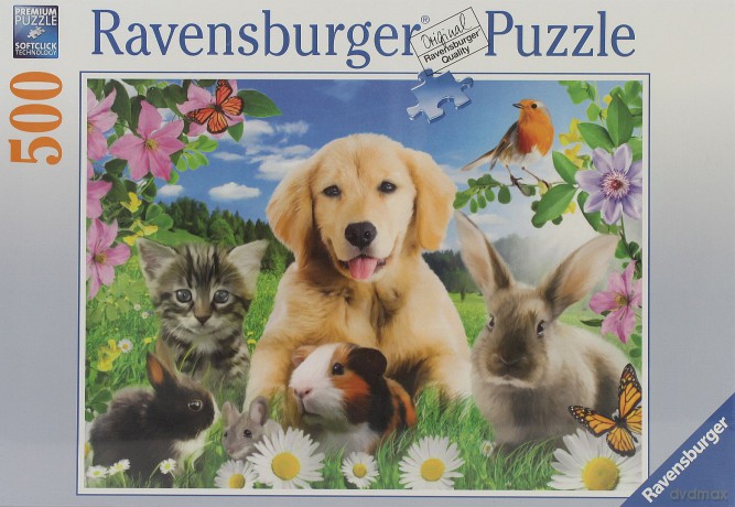 RAVENSBURGER 500 el. Zwierzęta Domowe [PUZZLE]
