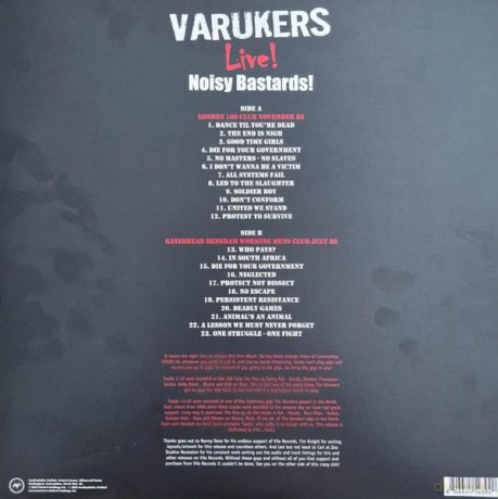 Varukers: Noisy Bastards (Red) [Winyl]