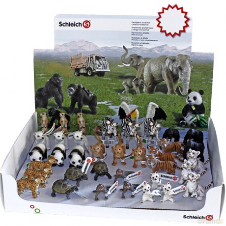 Schleich Display Dzikie Zwierzęta 36 Szt [FIGURKA]