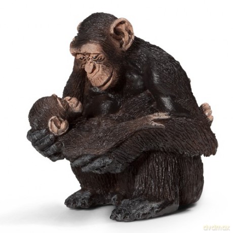 Schleich Szympansica Z Młodym New 2013 [FIGURKA]