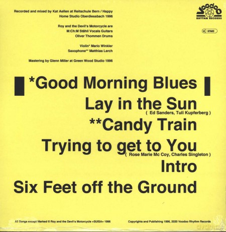 Lp: Roy & The Devils Motorcycle-Good Morning Blues [Winyl]