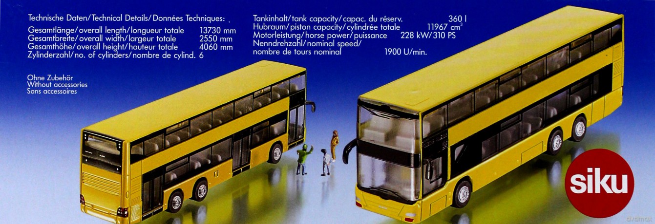Siku Autobus Piętrowy Man [ZABAWKA]