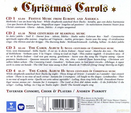 Parrott/Taverner: Christmas Carols [4CD]