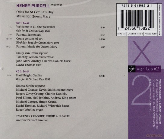 Parrott: Veritas X2-Odes To The Queen Mary [2CD]
