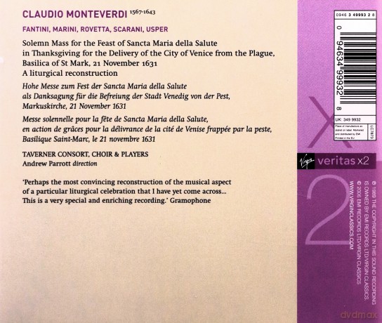 Parrott: Veritas X2-Solemn Mass Fir The Feast Of [2CD]