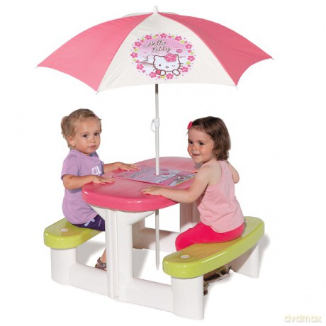 Smoby Hello Kitty Stolik Z Parasolem [ZABAWKA]