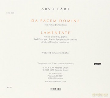 Part Arvo: Lamentate [CD]