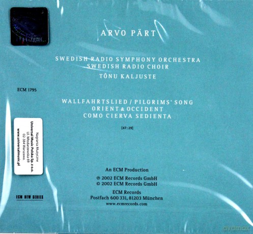 Part Arvo: Orient&Occident [CD]