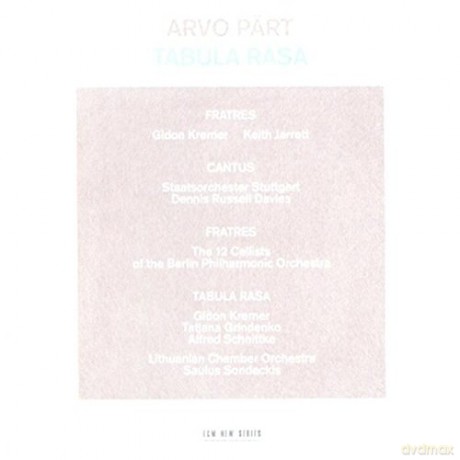 Part Arvo: Tabula Rasa [CD]