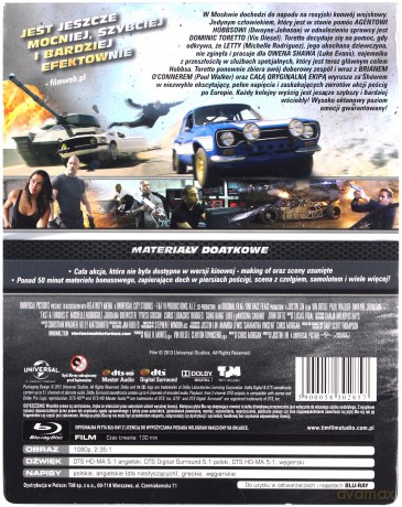 Szybcy i wściekli 6 (steelbook) [Blu-Ray]