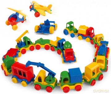 Auto plastikowe 10cm Wader 60000 kid cars [ZABAWKA]