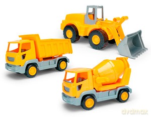 Auto plastikowe 21cm Wader 35300 budowlane [ZABAWKA]
