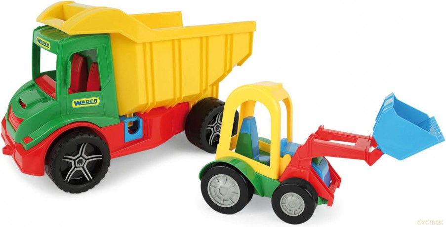 Auto plastikowe 38cm Wader 32210 multi truck+koparka [ZABAWKA]