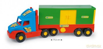 Auto plastikowe 77cm Wader 36510 truck kontener [ZABAWKA]