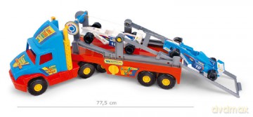 Auto plastikowe 77cm Wader 36620 truck+2 formuły [ZABAWKA]