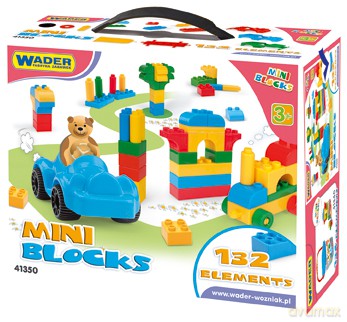 Klocki plastikowe 130szt Wader 41350 mini blocks pud [ZABAWKA]