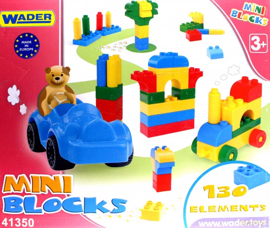 Klocki plastikowe 130szt Wader 41350 mini blocks pud [ZABAWKA]