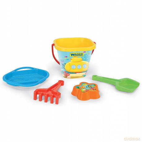Komplet do piasku plastikowy 5el Wader 75041 siatka [ZABAWKA]