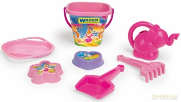 Komplet do piasku plastikowy 7el Wader 75043 siatka [ZABAWKA]