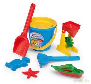 Komplet do piasku plastikowy 8el Wader 71640 siatka [ZABAWKA]